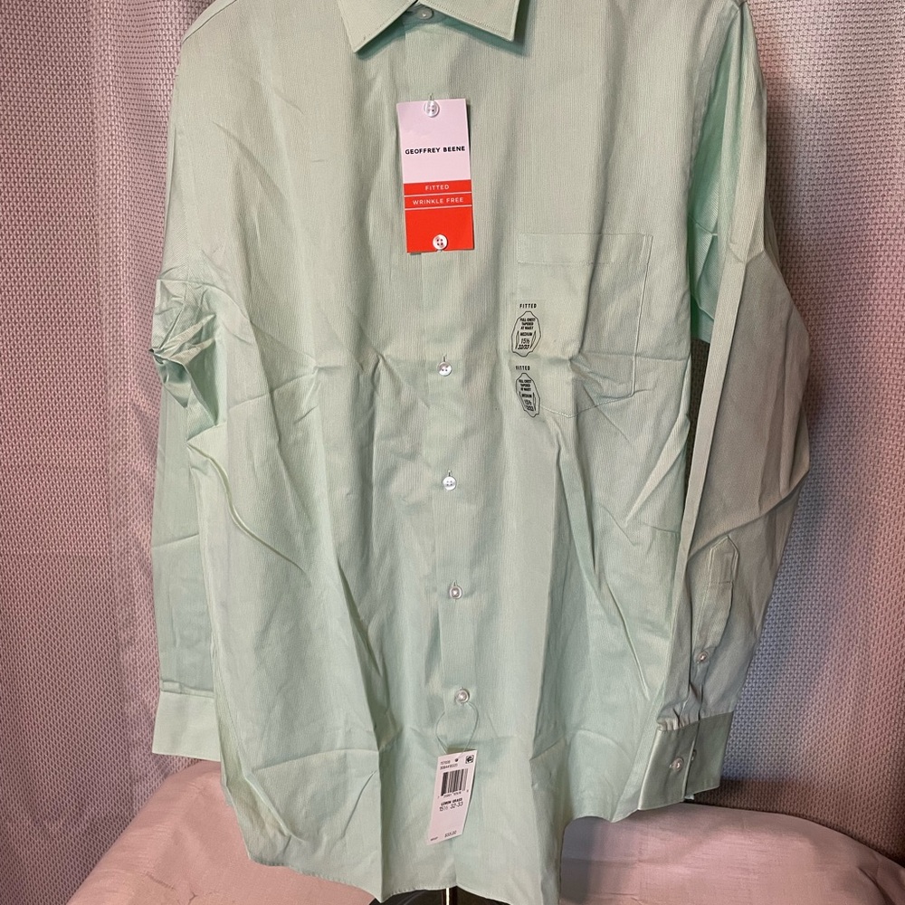 Geoffrey Beene Mint Green Dress Shirt